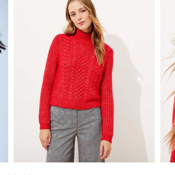 LOFT Sweaters - LOFT CROPPED SWEATER SIZE M